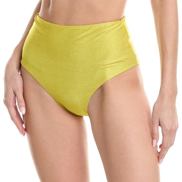 Agua Bendita Praia Sunny Yellow High Rise Bikini Bottom NWT 3XL - Picture 1 of 6